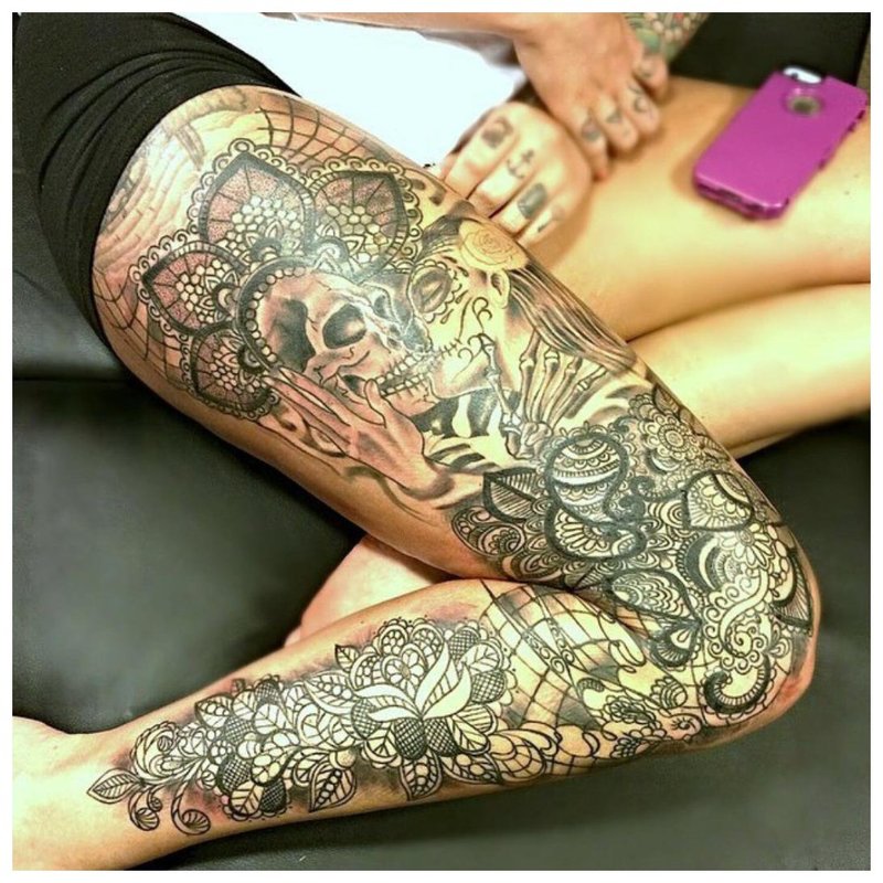 Koponya tetoválás