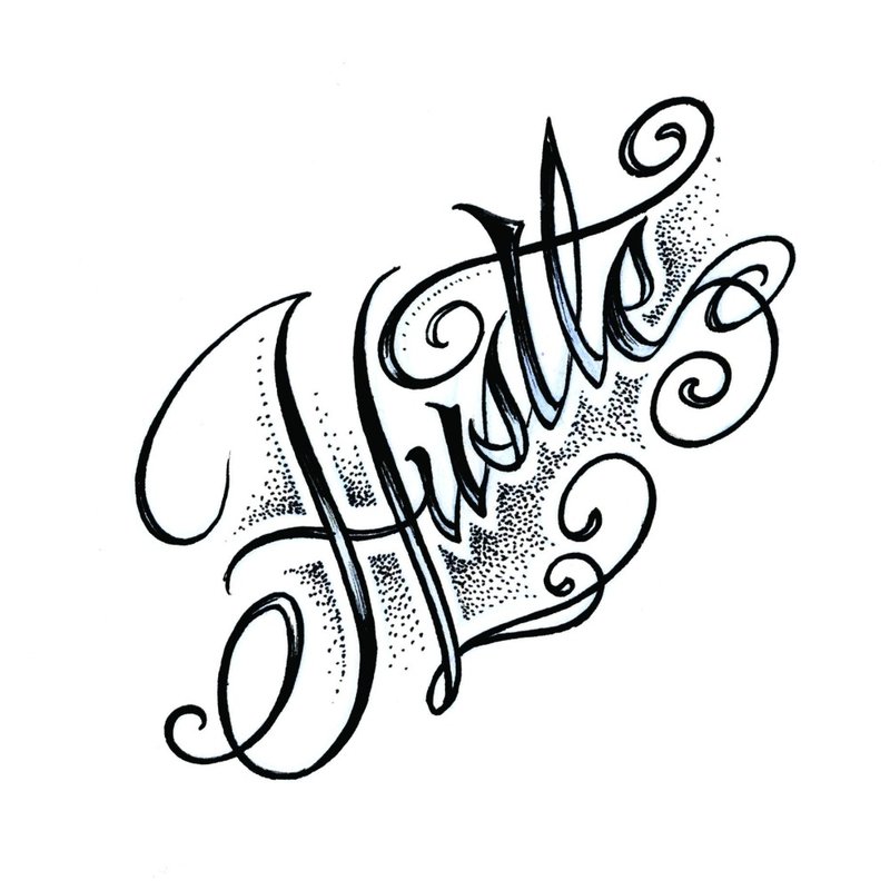 Szkic tatuaż Hustlera
