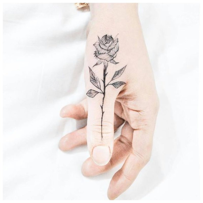 Květina na prst