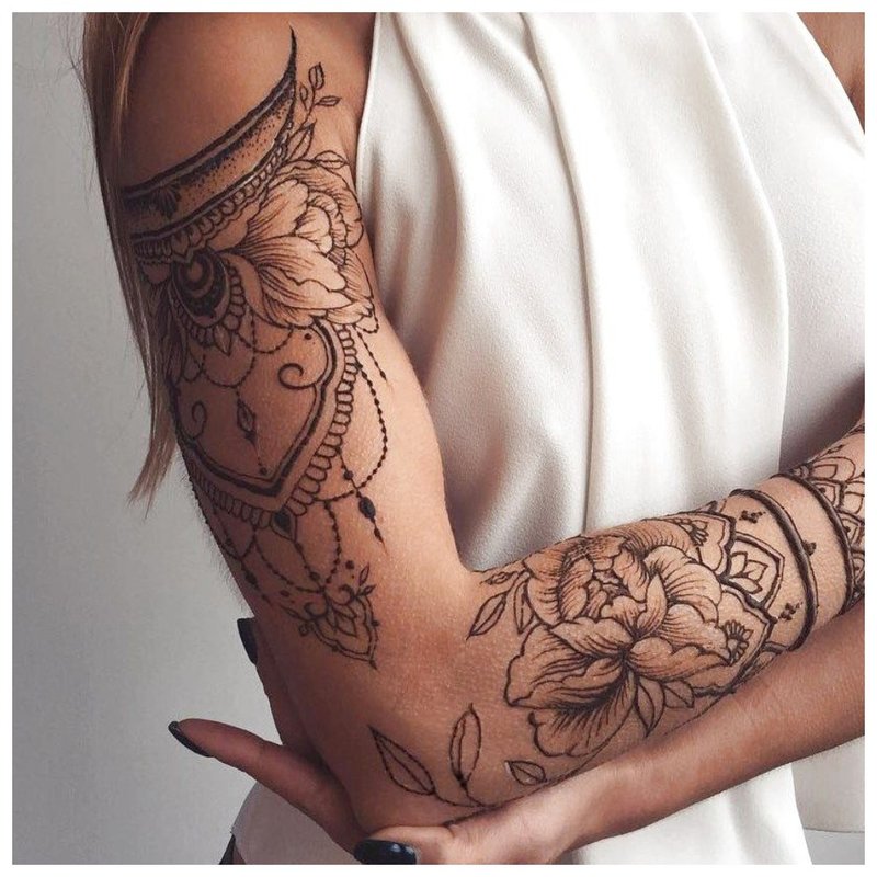 Full arm tatovering