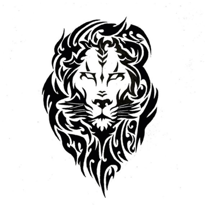 Liūtas - tatuiruotės eskizas
