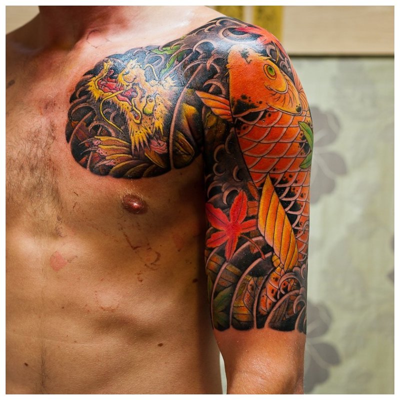 Japonské tetování kaprů