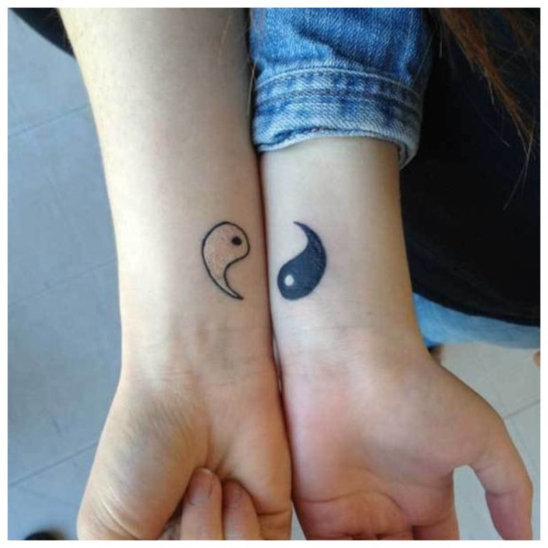 Yin Yang-tatoeage