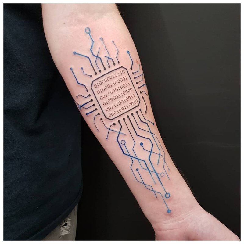 Tatuaż Cyberpunk