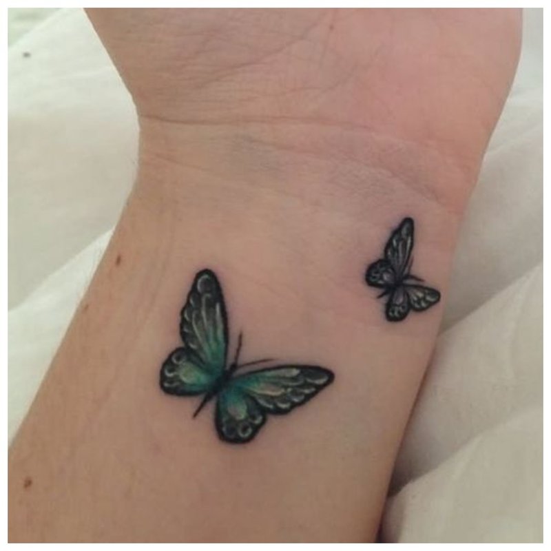 Motýl tetování