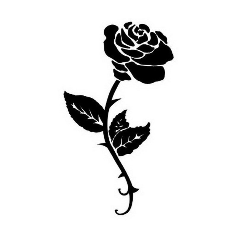 Rožė - tatuiruotės eskizas