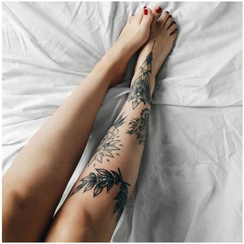 Tatuaże na nogach