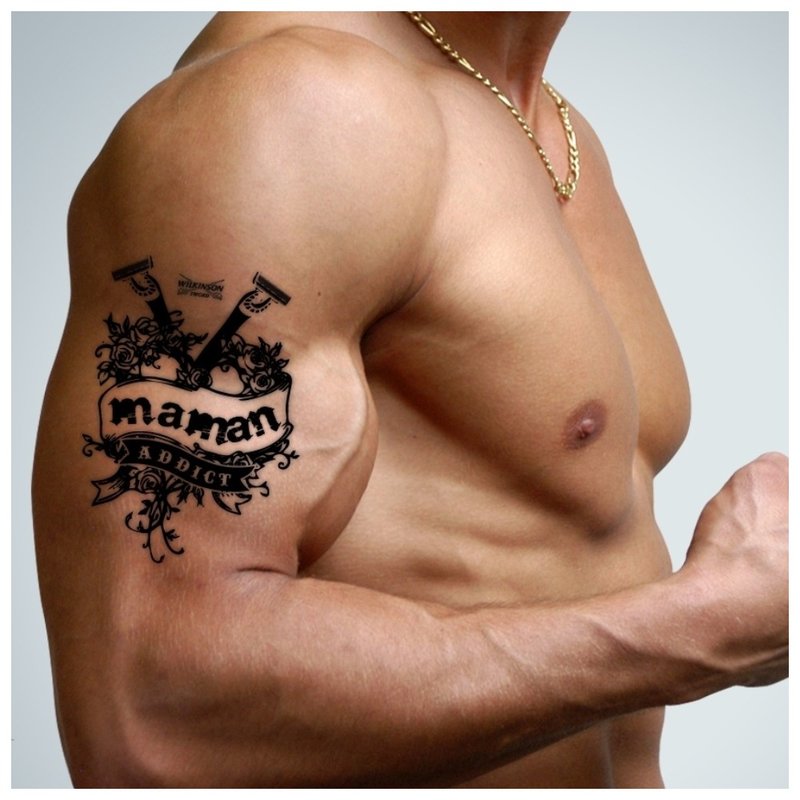 Hart inscriptie tattoo