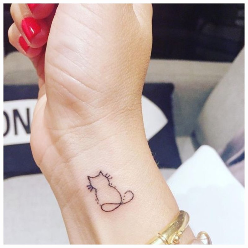 Sylwetka tatuaż zwierząt