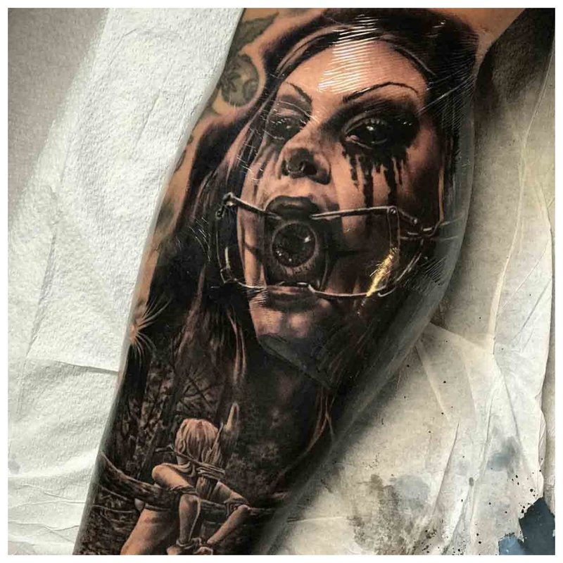 Horror tetoválás
