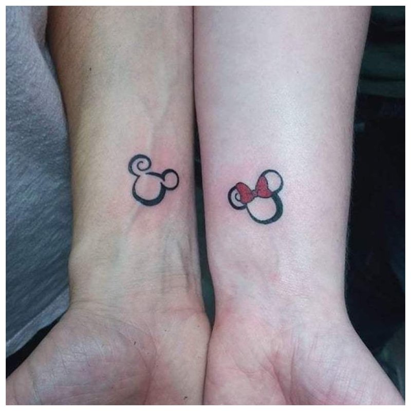 Láska spárovaná tetování