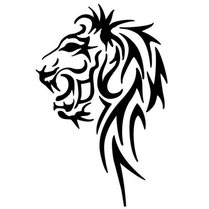 Løve - skisse til tatovering