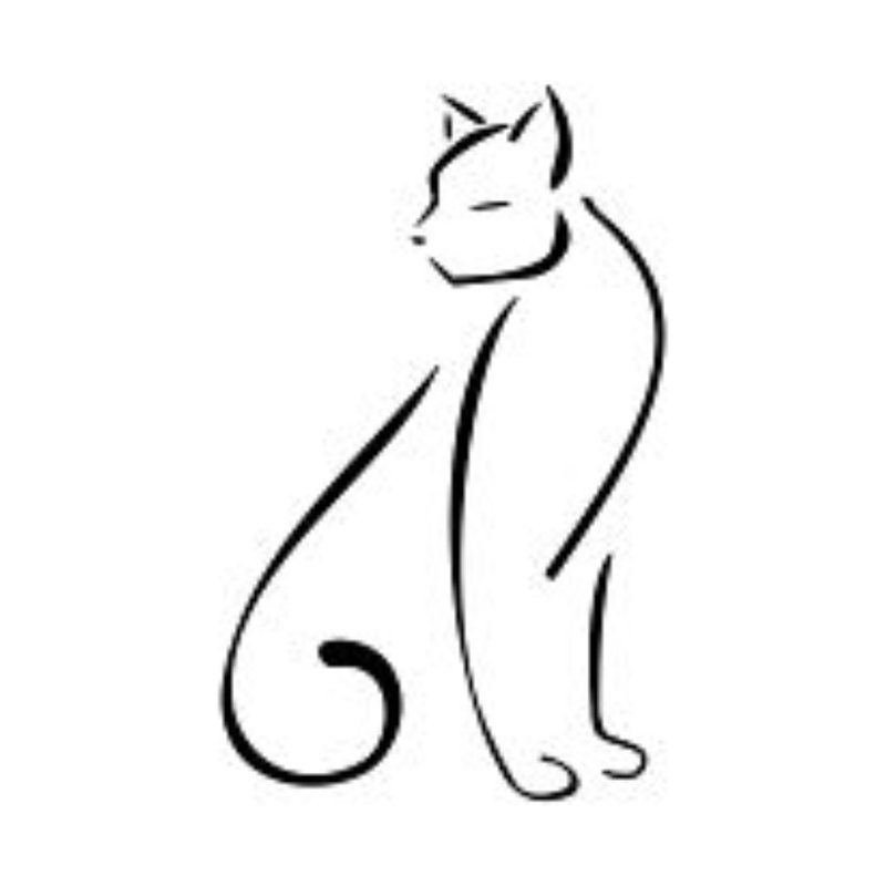 Skica pro tetování - kočička