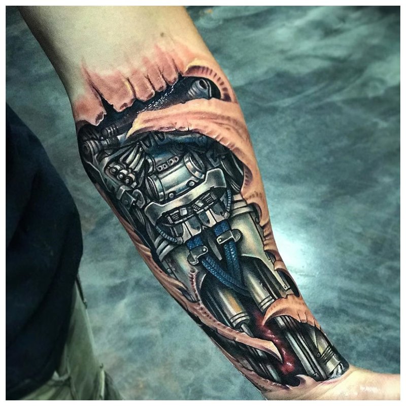 Tatuaż Cyberpunk