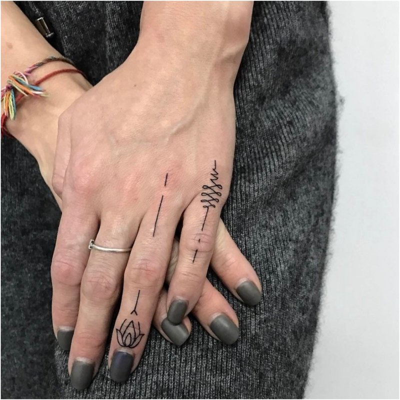 Palm & Finger Tattoos