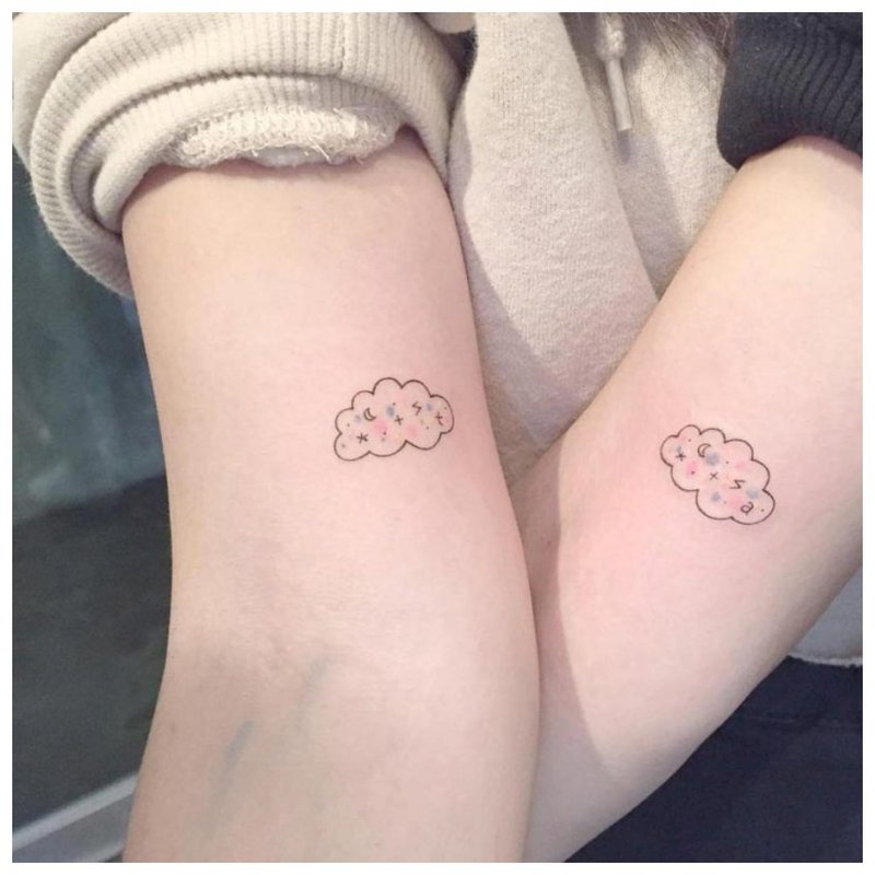 Tetování na rukou milenců
