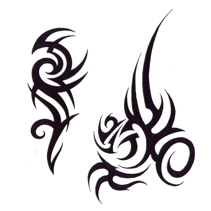 Twee schetsen voor een tatoeage