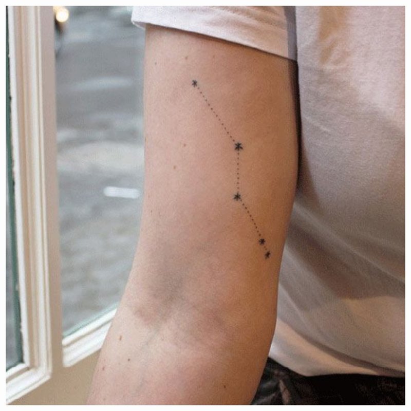 Татуировка със звездна карта