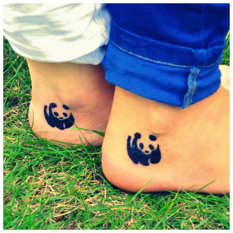 Panda - oryginalny tatuaż