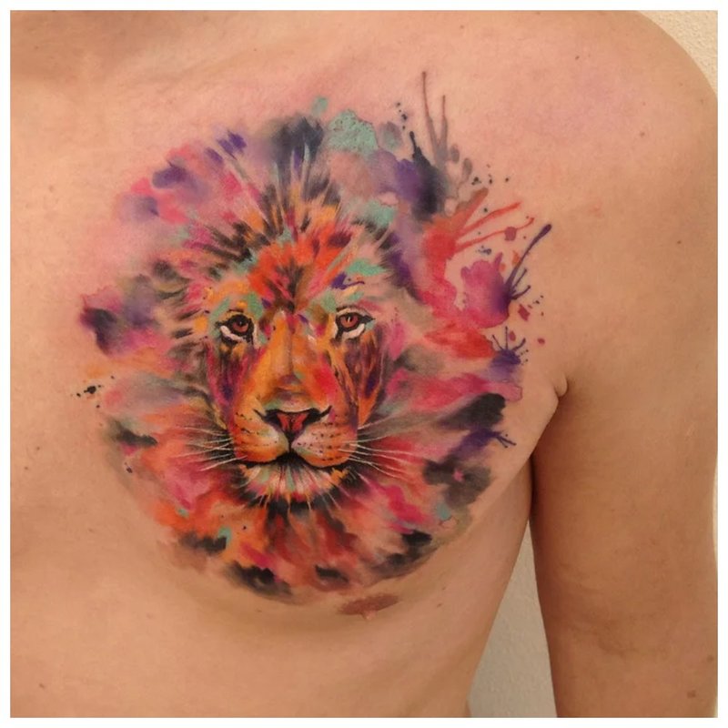Tigras akvarelės technikoje