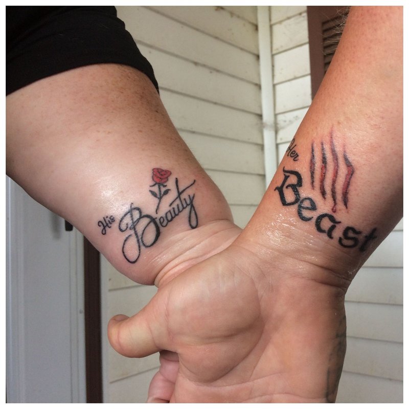 Mooie dubbele tatoeages voor liefhebbers: 100 ideeën