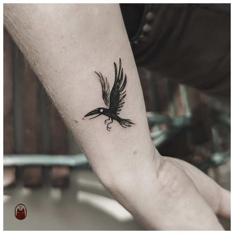 Ptak - szkic do tatuażu