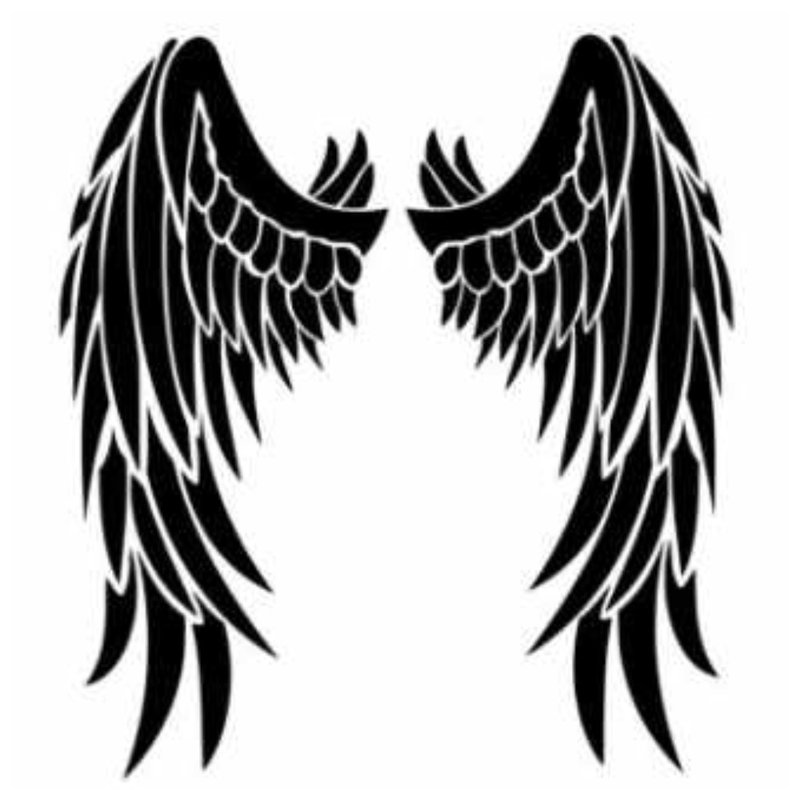 Angel Wings - szkic tatuażu