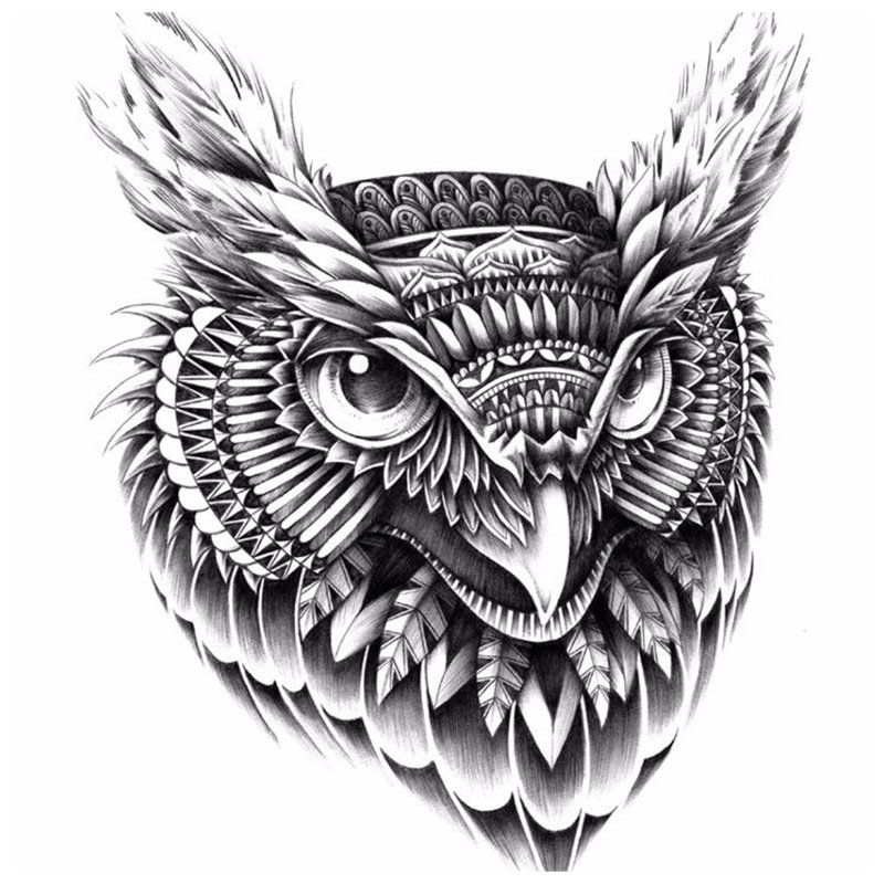 Vogel schets voor tattoo